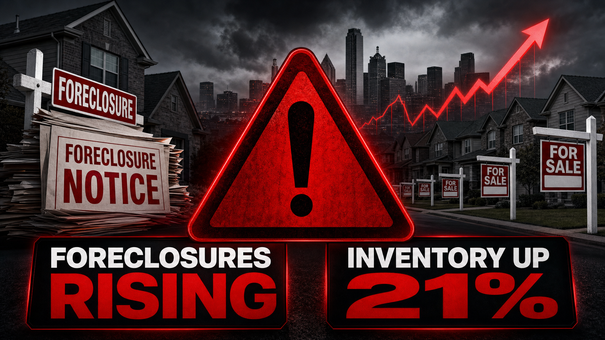 Nearly 4,000 Foreclosures. Buyer Demand at Historic Lows. DFW Inventory Up 21%. What Comes Next?
